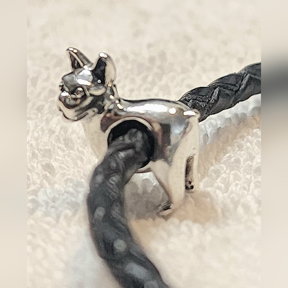 CUTE FRENCH BULLDOG BEAD STERLING SILVER - Picture 4 of 11